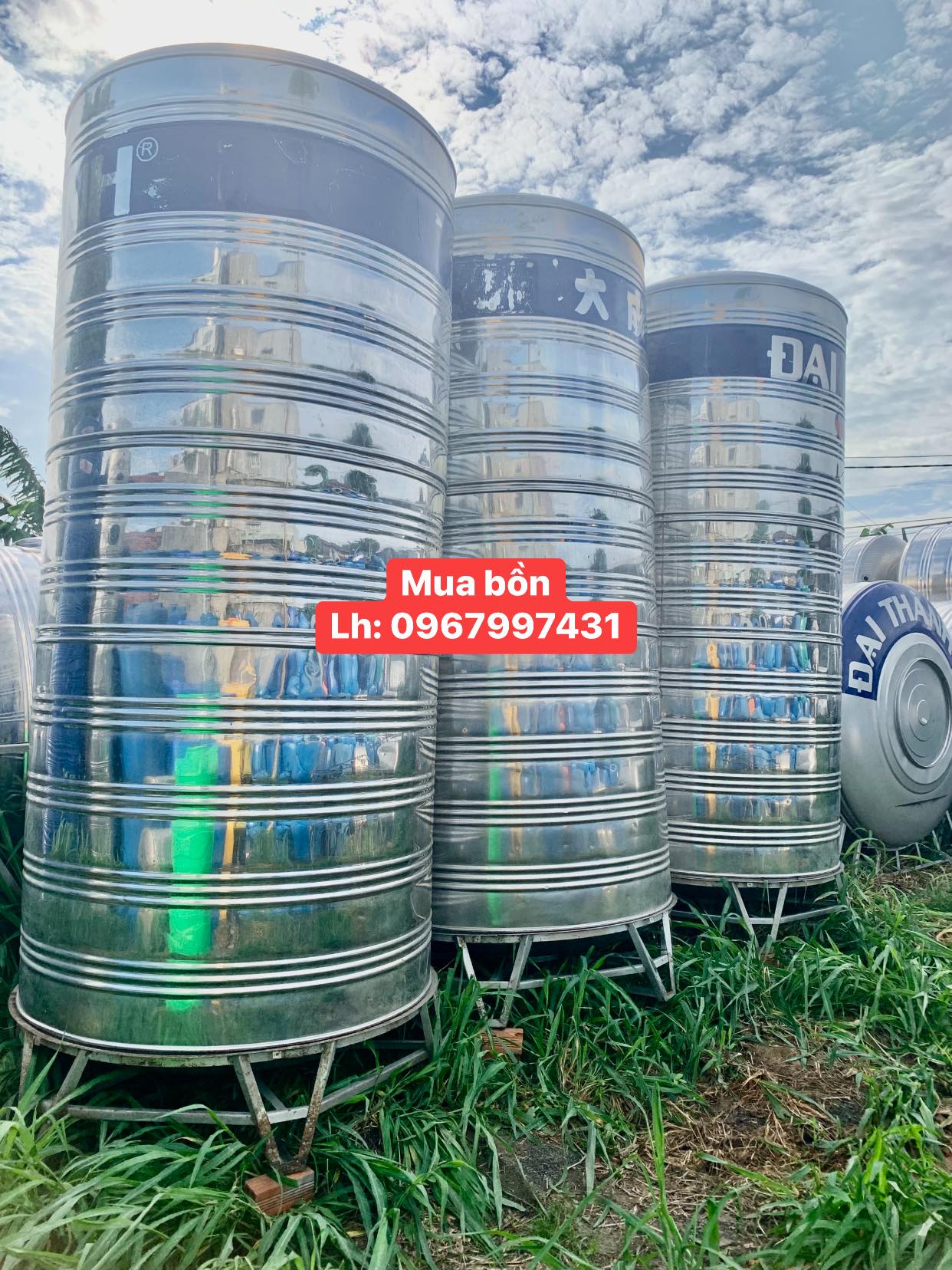 Bảng Giá Tham Khảo Các Loại Bồn Nước Cũ